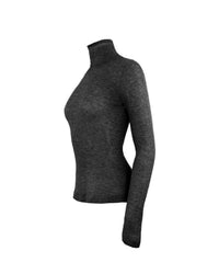 Theo The Label - Women's Nomia Sheer Knit Turtleneck Top