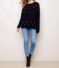 Charlie B - Pompoms Crew Neck Pullover