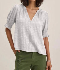 Velvet By Graham & Spencer - Bonita Textured Gauze Top