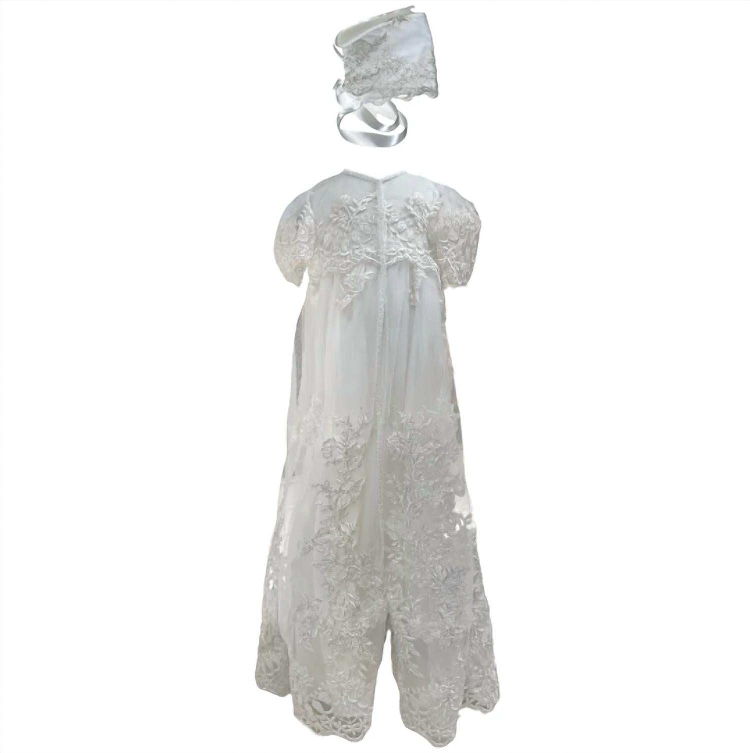 L'Pety Canar - Girl's Georgette Christening Gown