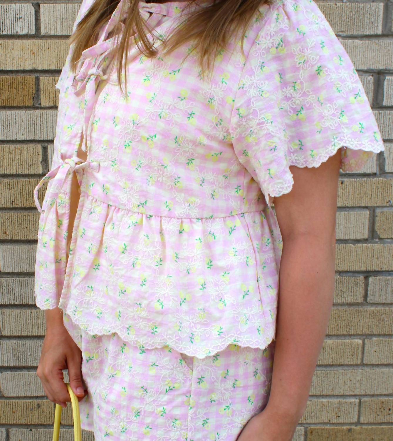 &Merci - Carmin Floral Gingham Top