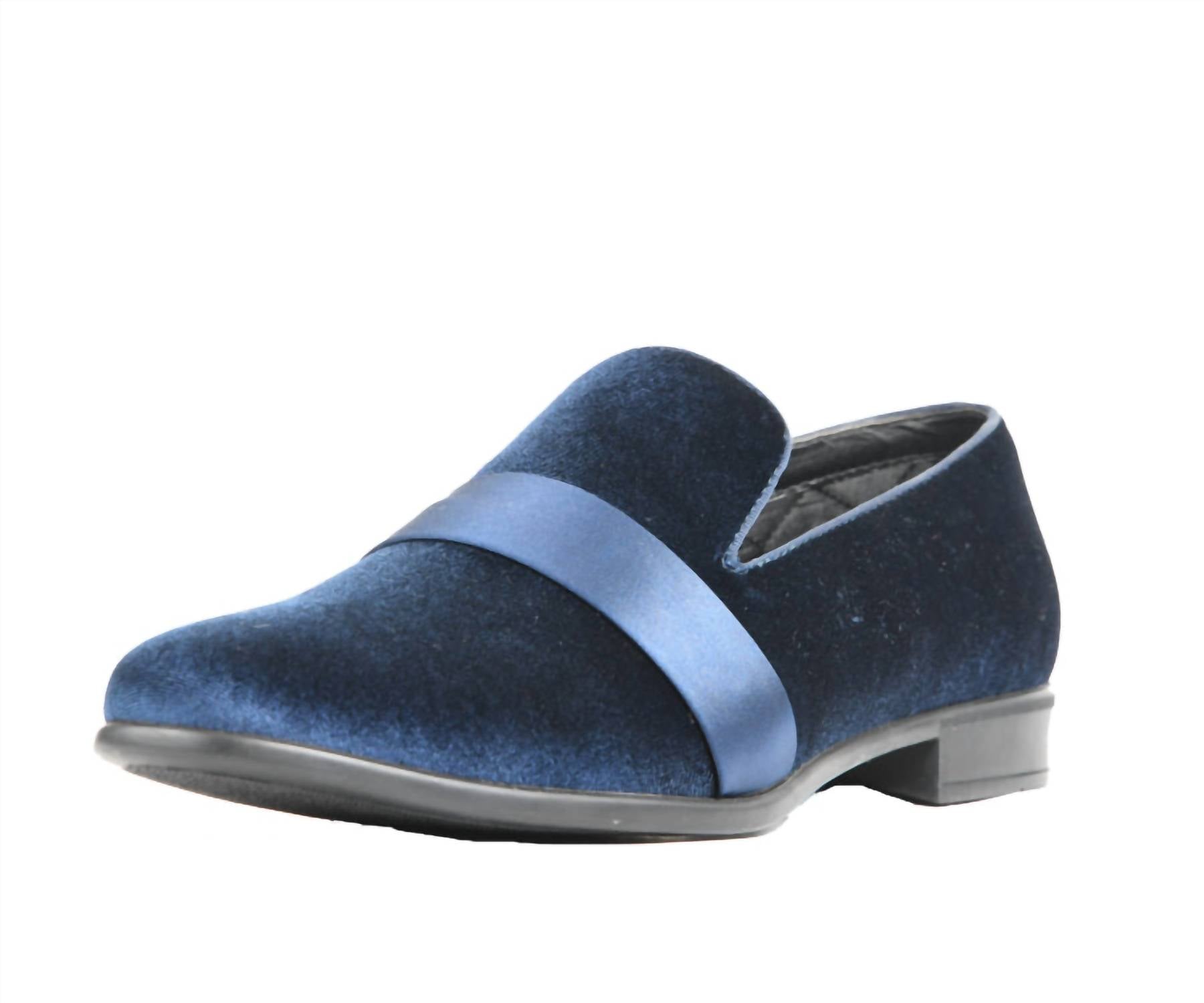Amali Men's Knight Loafer in navy - men's loafer - alternate view