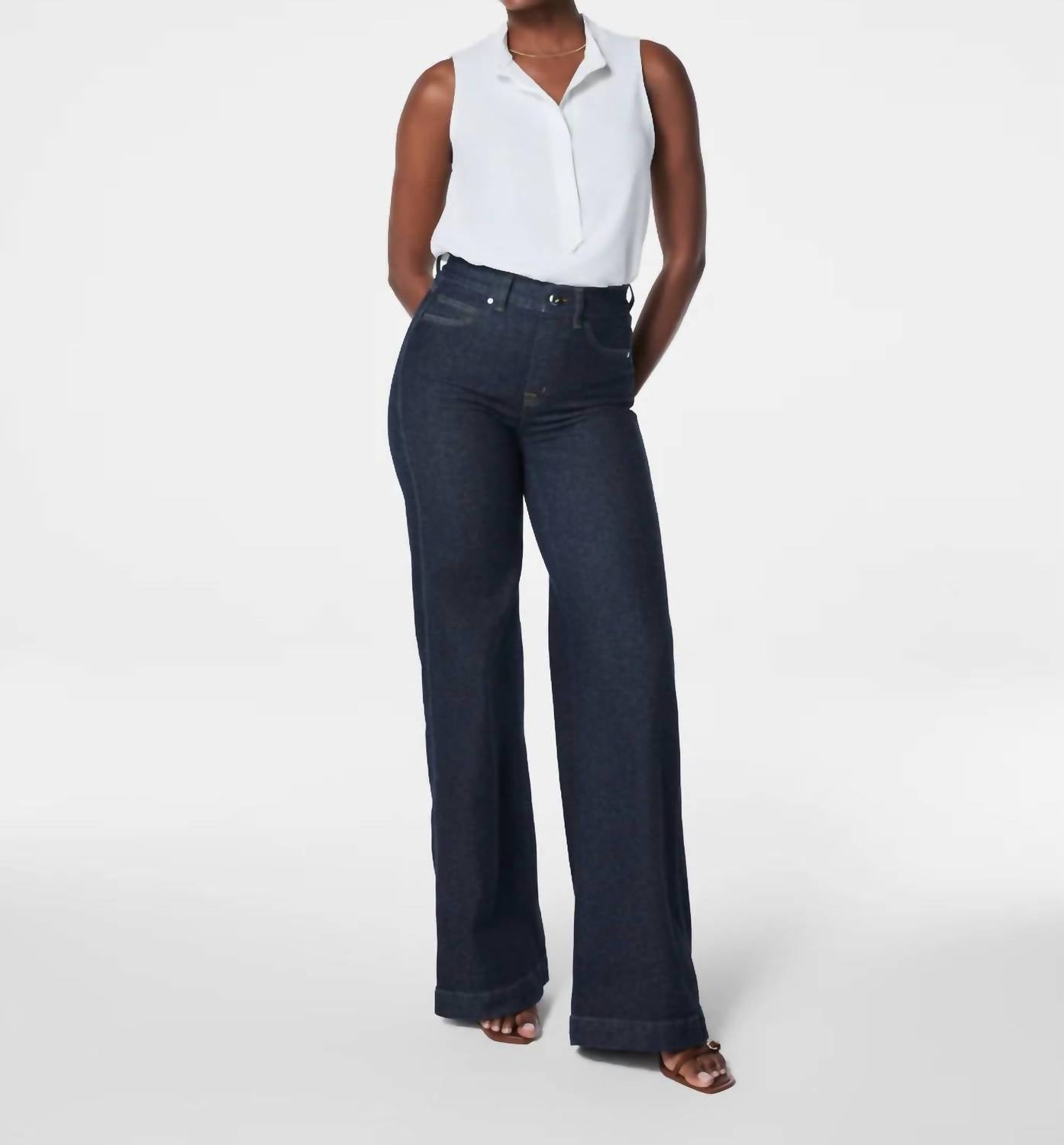 Spanx - Crepe Popover Blouse Top