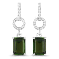 Diana M Jewels Women's Octagon Natural Tourmaline Stud Earrings (2.28 Ct) - Classic Plus in 14k white gold - women's jewelry