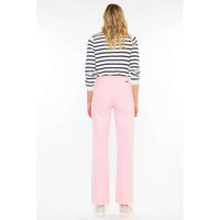 KanCan High Rise True Straight Comfort Jeans in pink - women's jeans - view 4