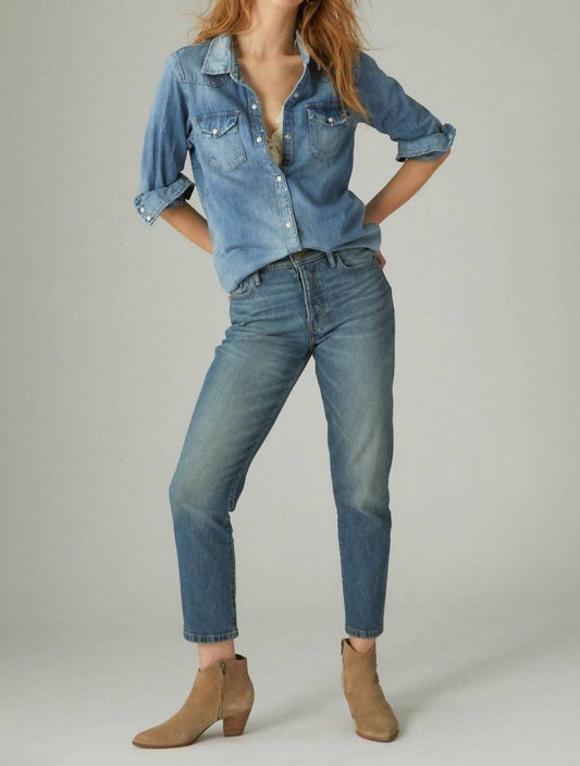 Lucky Brand - High Rise Drew Mom Jean
