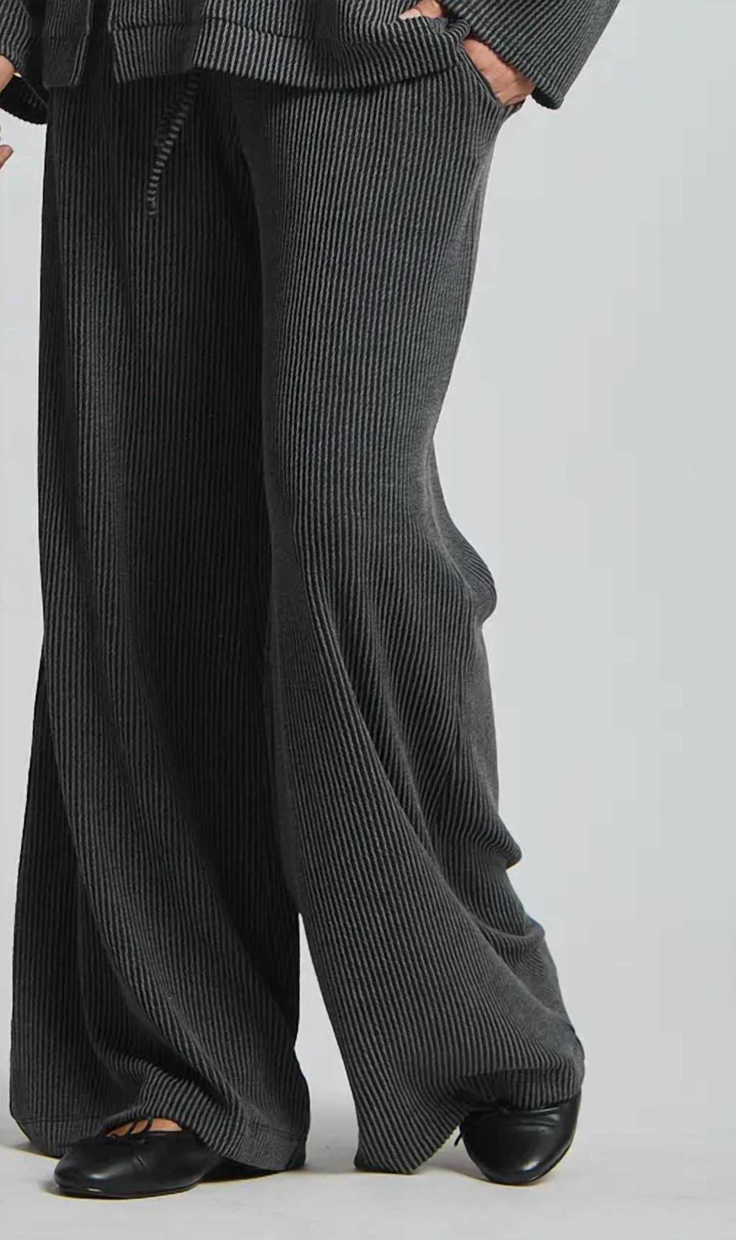 Dear Scarlett - Cowl Ribbed Pants