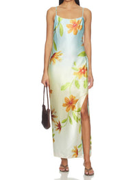Milly - Lily Floral Satin Dress