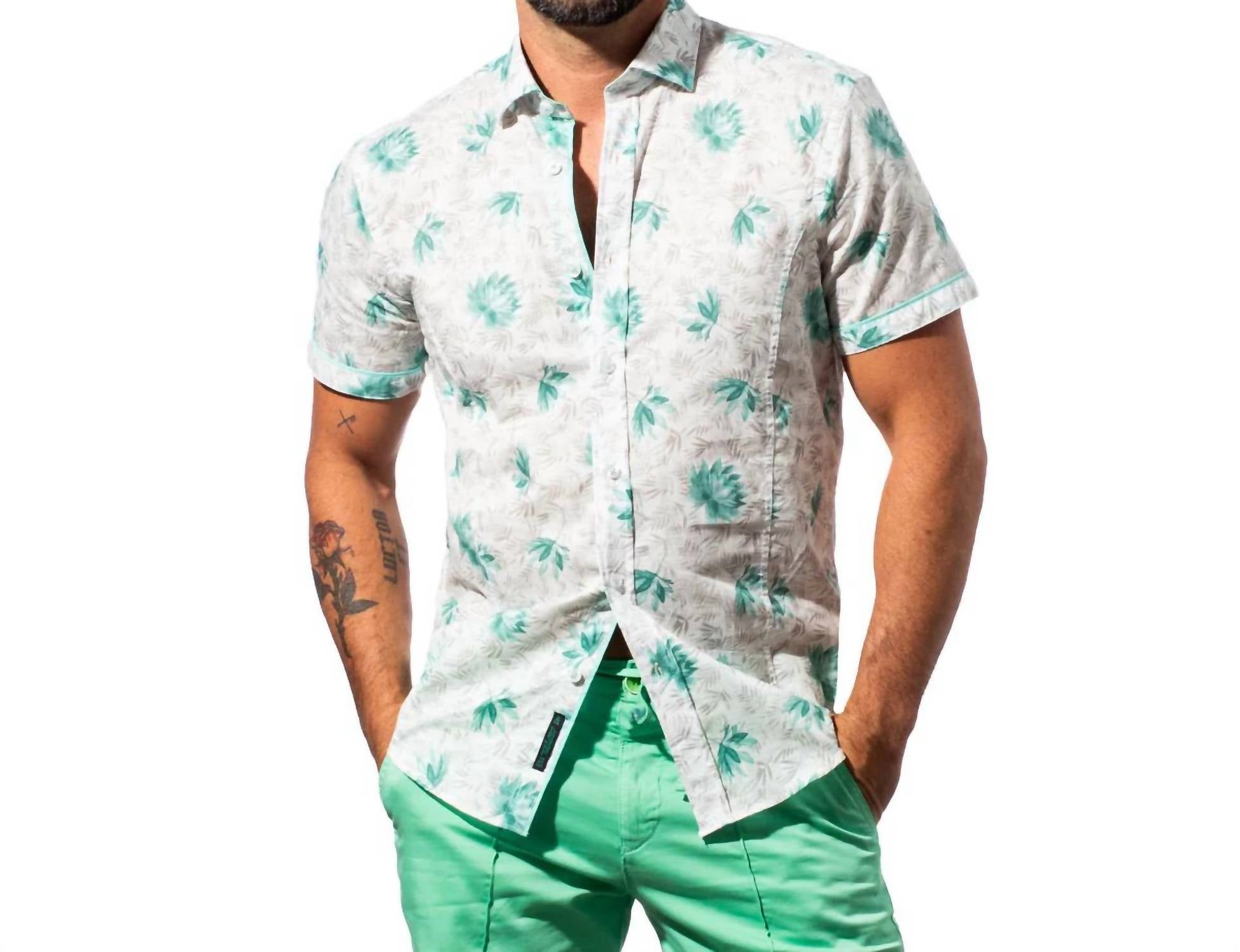 Eight X - Breeze Short Sleeve Linen Shirt