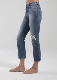 Askk Ny - High Rise Straight Leg Jean