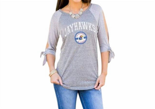 Gameday Couture - University of Kansas Playing for Keeps Top