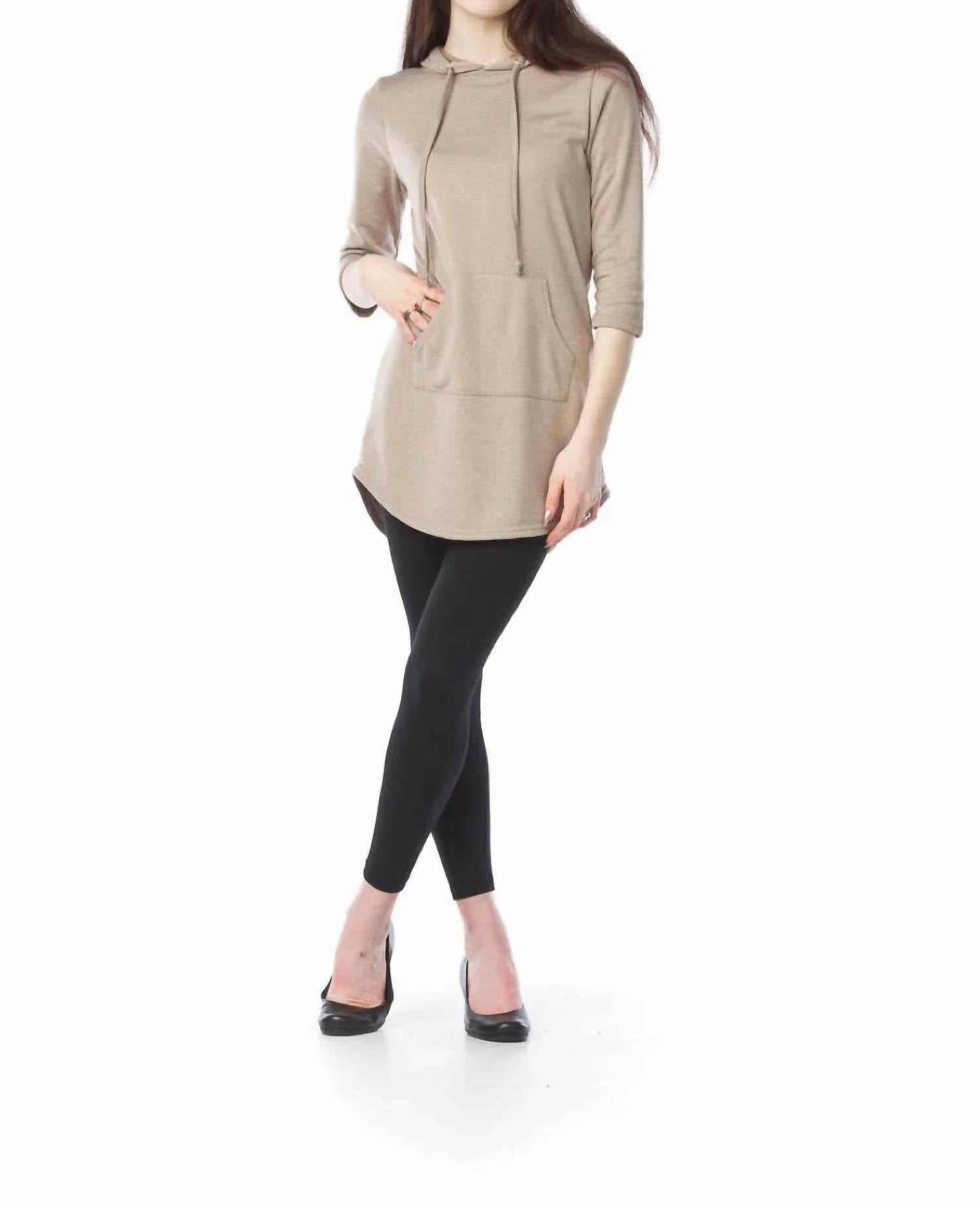 Papillon - Quarter Sleeve Hoody Dress