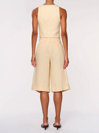 Dl1961 - Women'S - Lizzie Top Cropped Wheat Linen