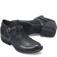 Born Women's Kelle Boot in black distressed - women's shoe - detail view