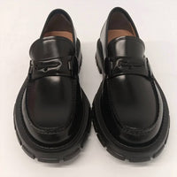 Salvatore Ferragamo - Women's Embossed Logo Leather Loafers
