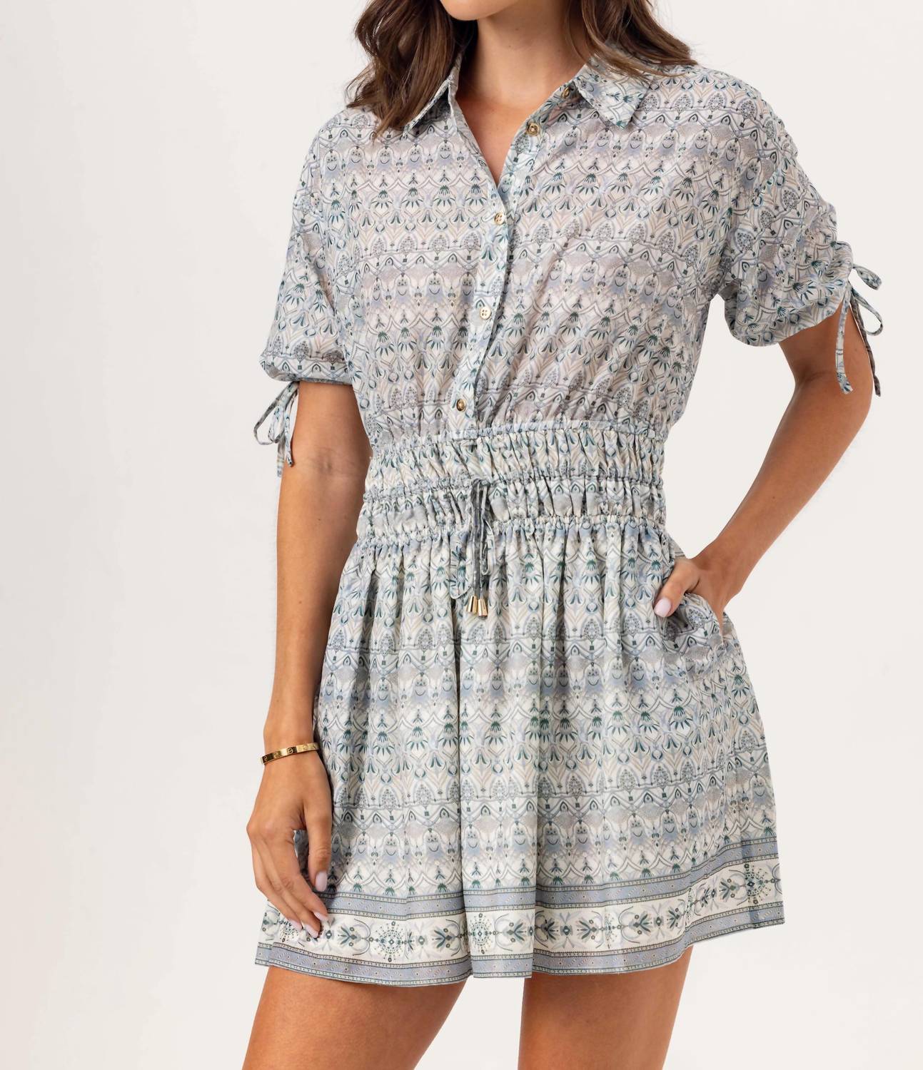 sundays Isana Dress in damas skywash - women's dress