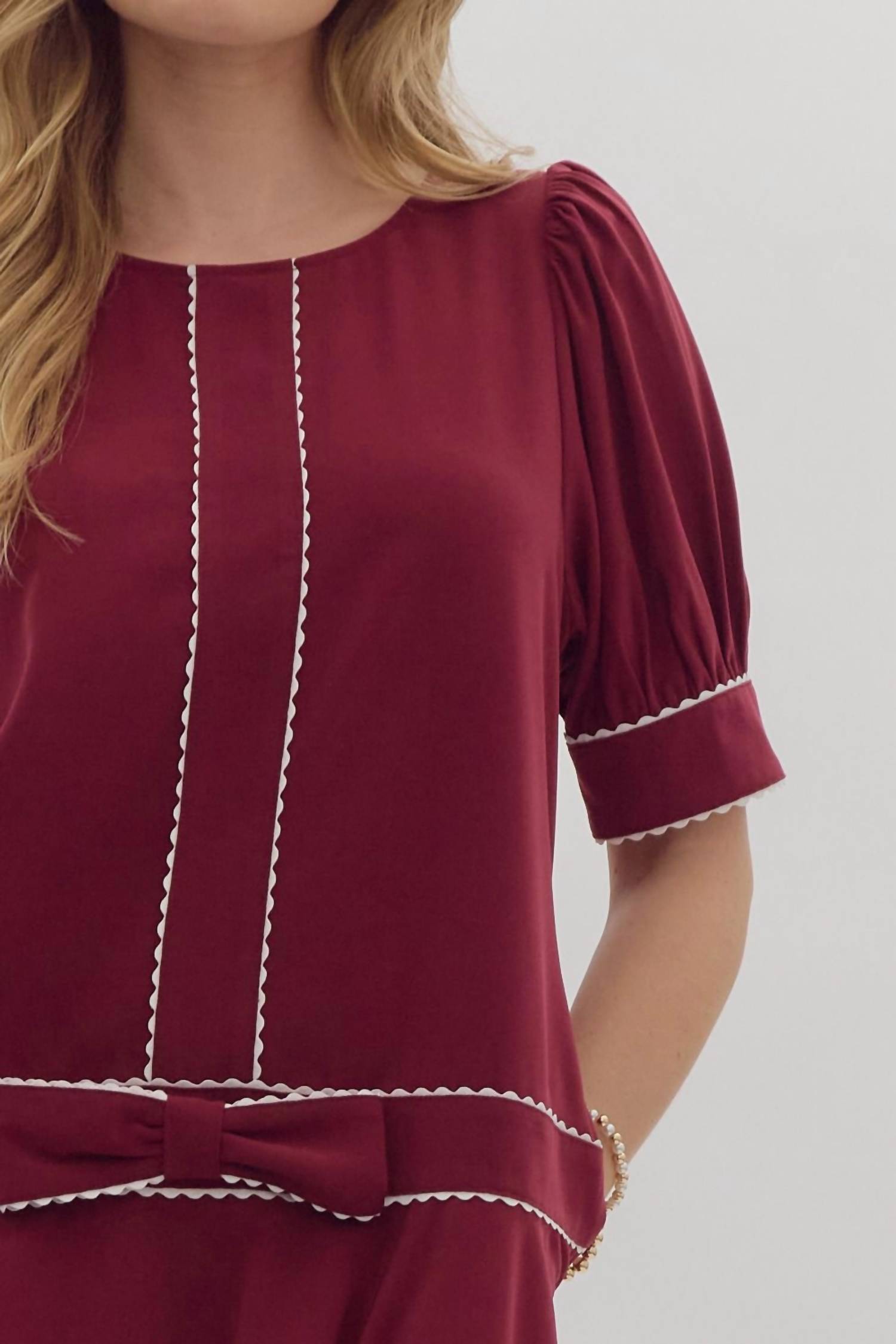 entro Holly Mini Dress in red - women's dress - view 6