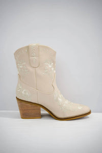 Mia - Women's Calico Embroidered Boots
