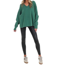 Hyfve - Urban Fade Oversized V-Neck Sweatshirt