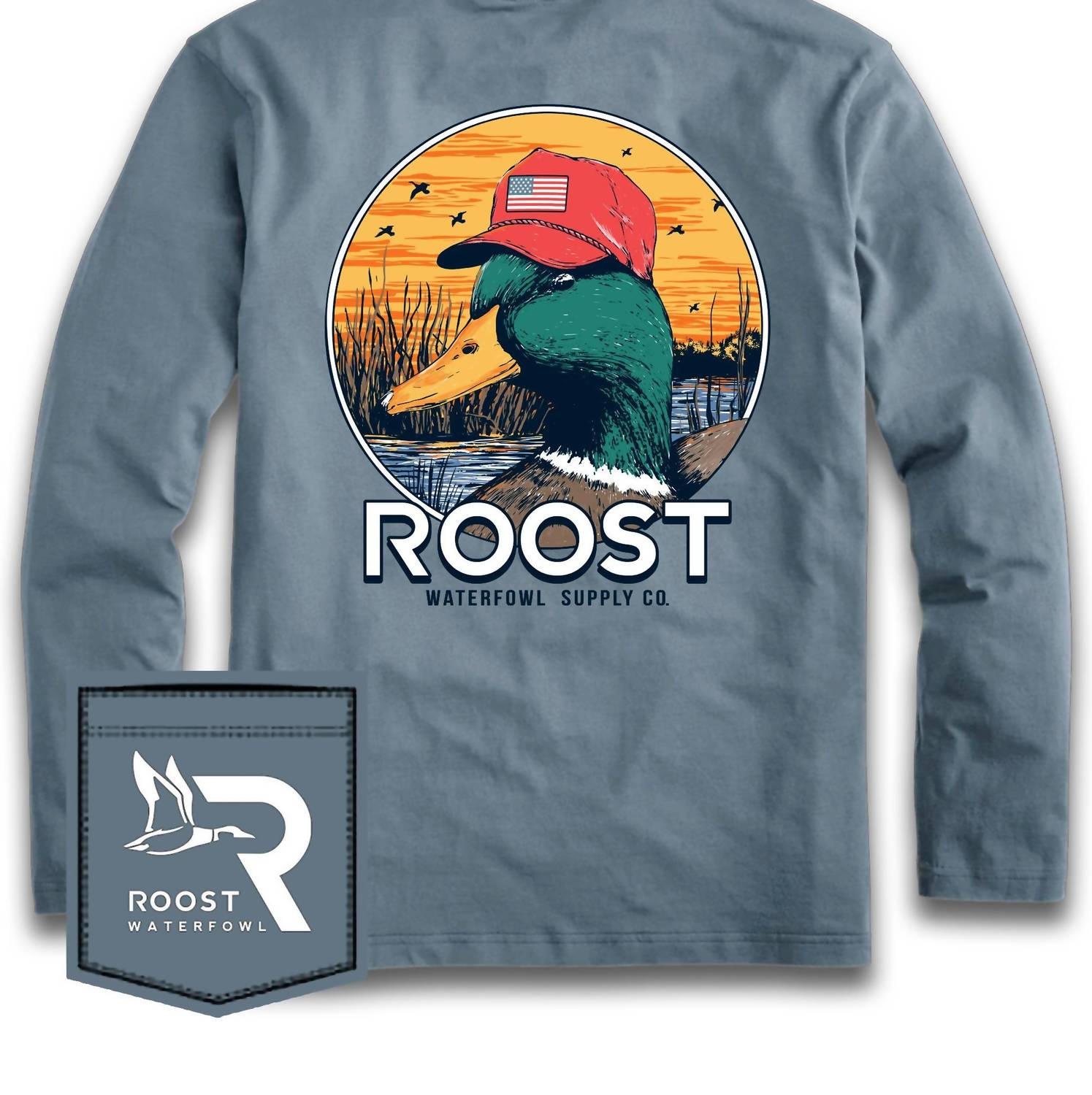 Fieldstone - Kid's Roost Duck With Hat Long Sleeve Tee