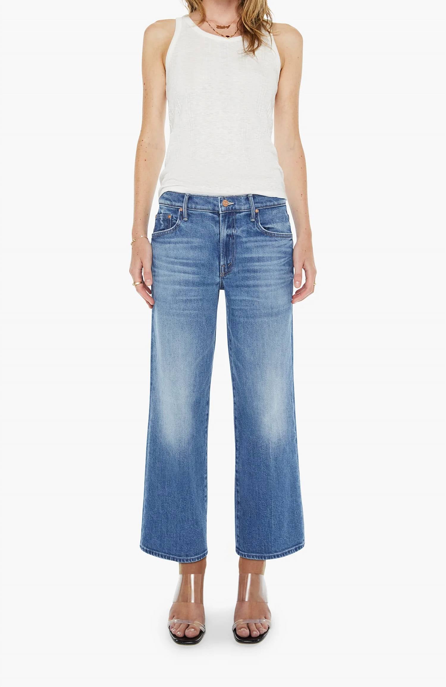 Mother - Maven Ankle Wide Leg Jeans
