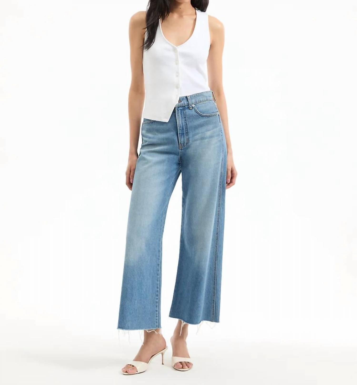 Veronica Beard - Taylor Cropped Wide-leg Jean