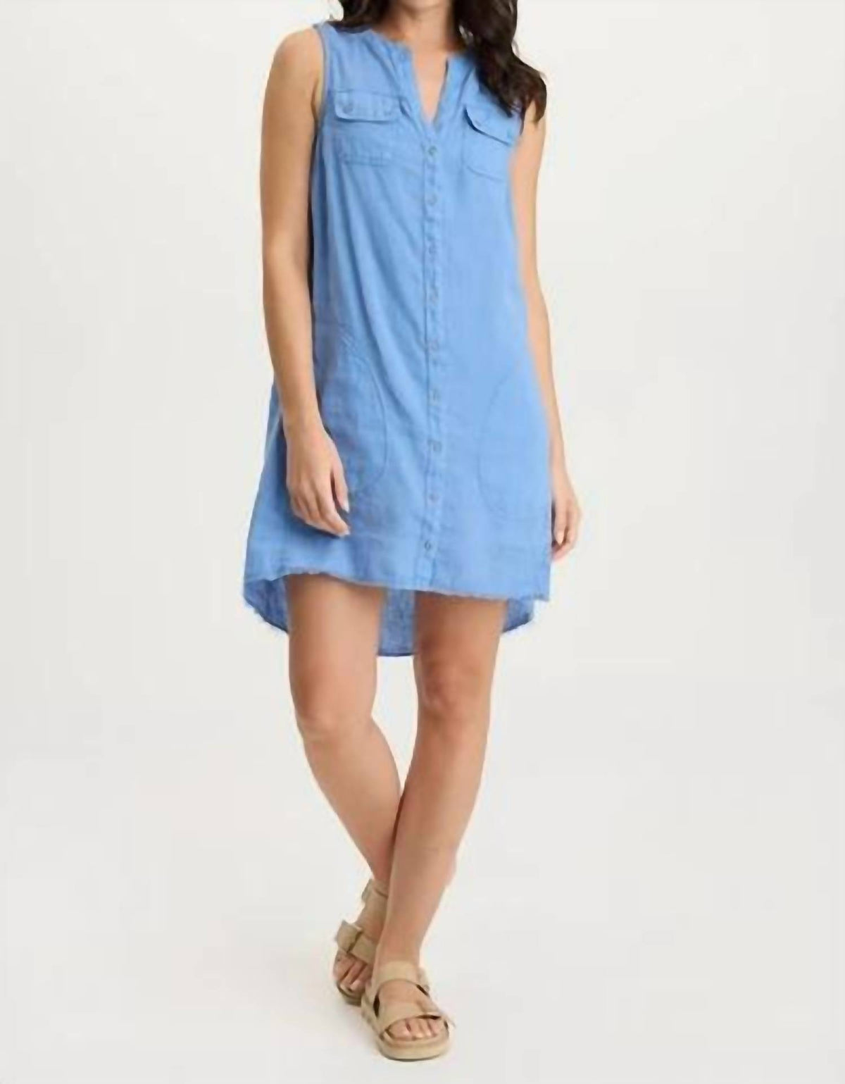 Xcvi - Catava Linen Jersey Tank Dress