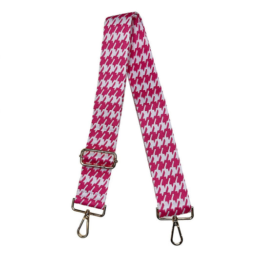 Ahdorned - Women's Embroidered Houndstooth Bag Strap