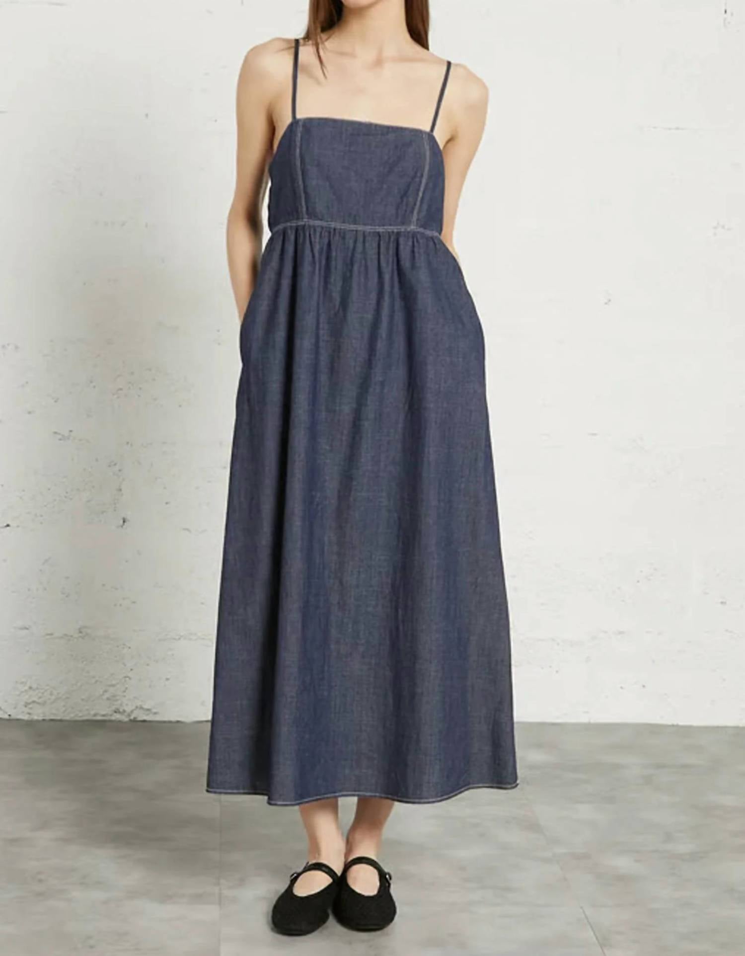 The Korner - Charleston Denim Midi Dress