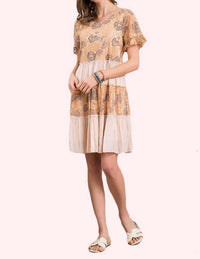 Paisley - Two Tone Lace Mix Dress