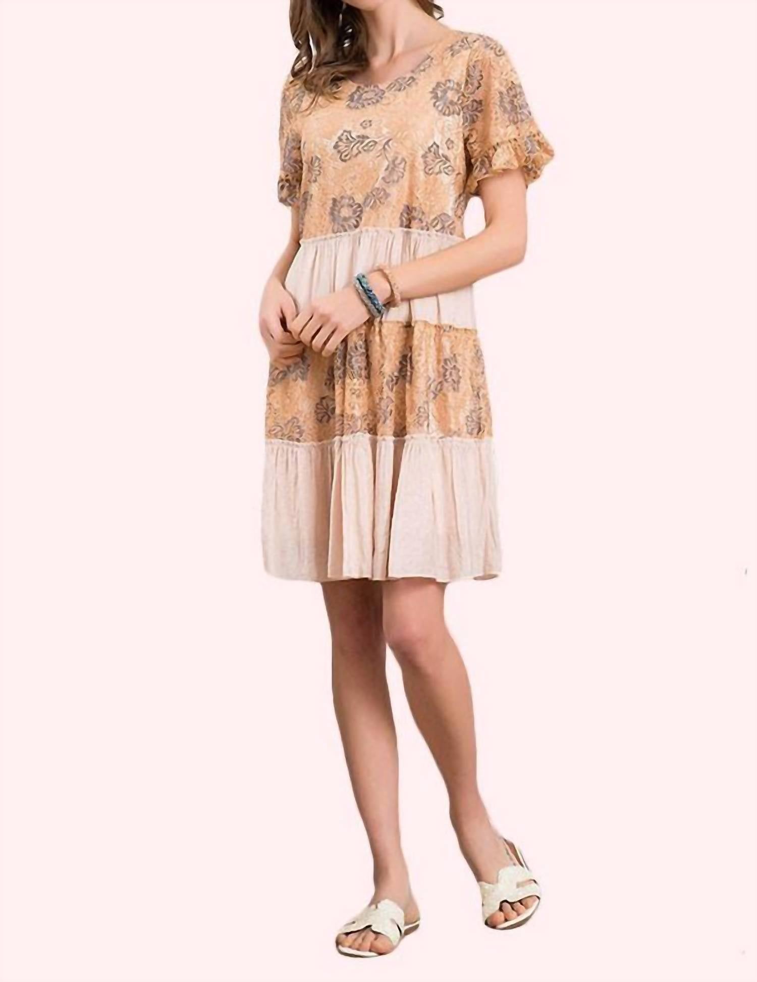 Paisley - Two Tone Lace Mix Dress