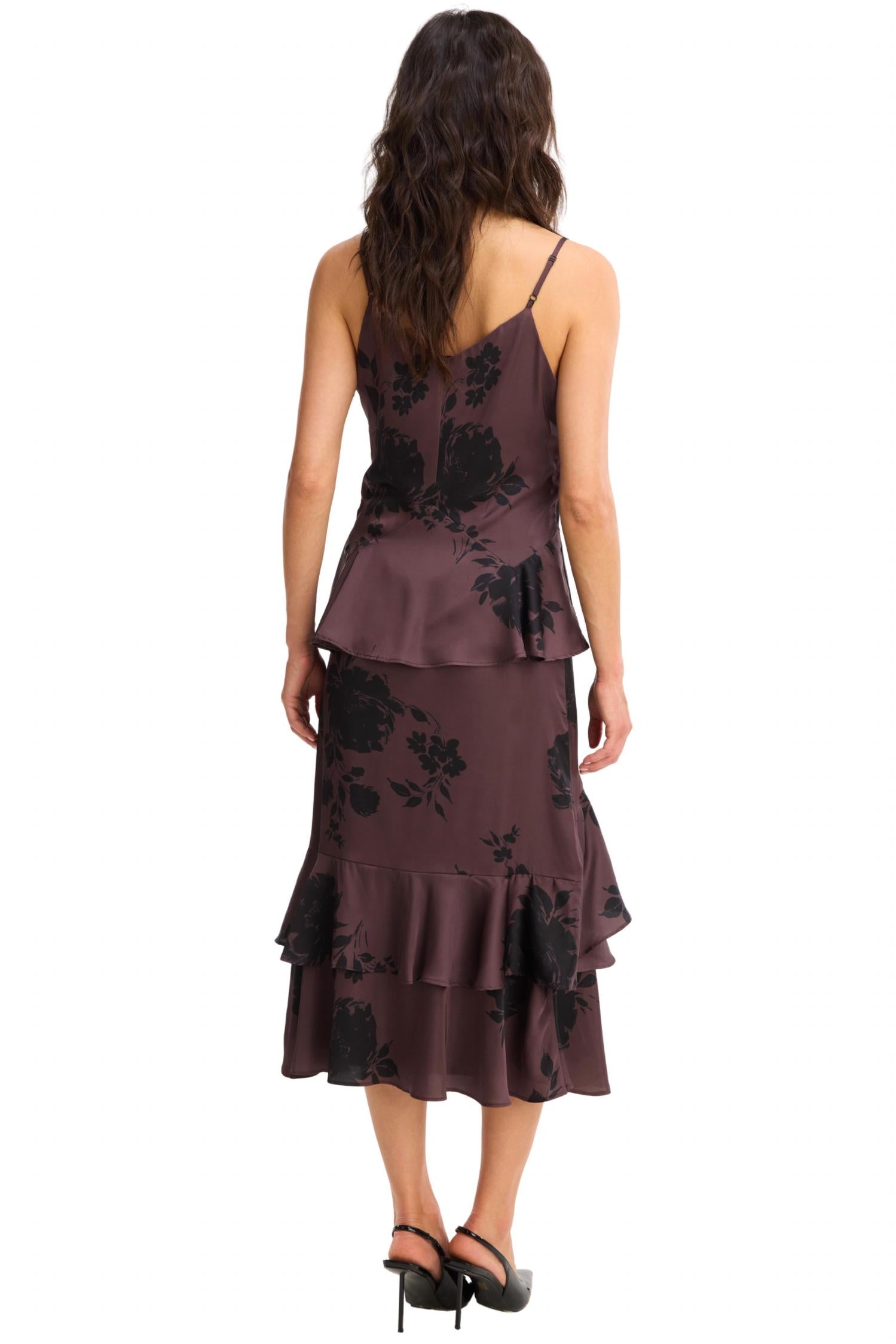 ALLISON NEW YORK Leilani Tank Top in brown floral - women's tank top - alternate view