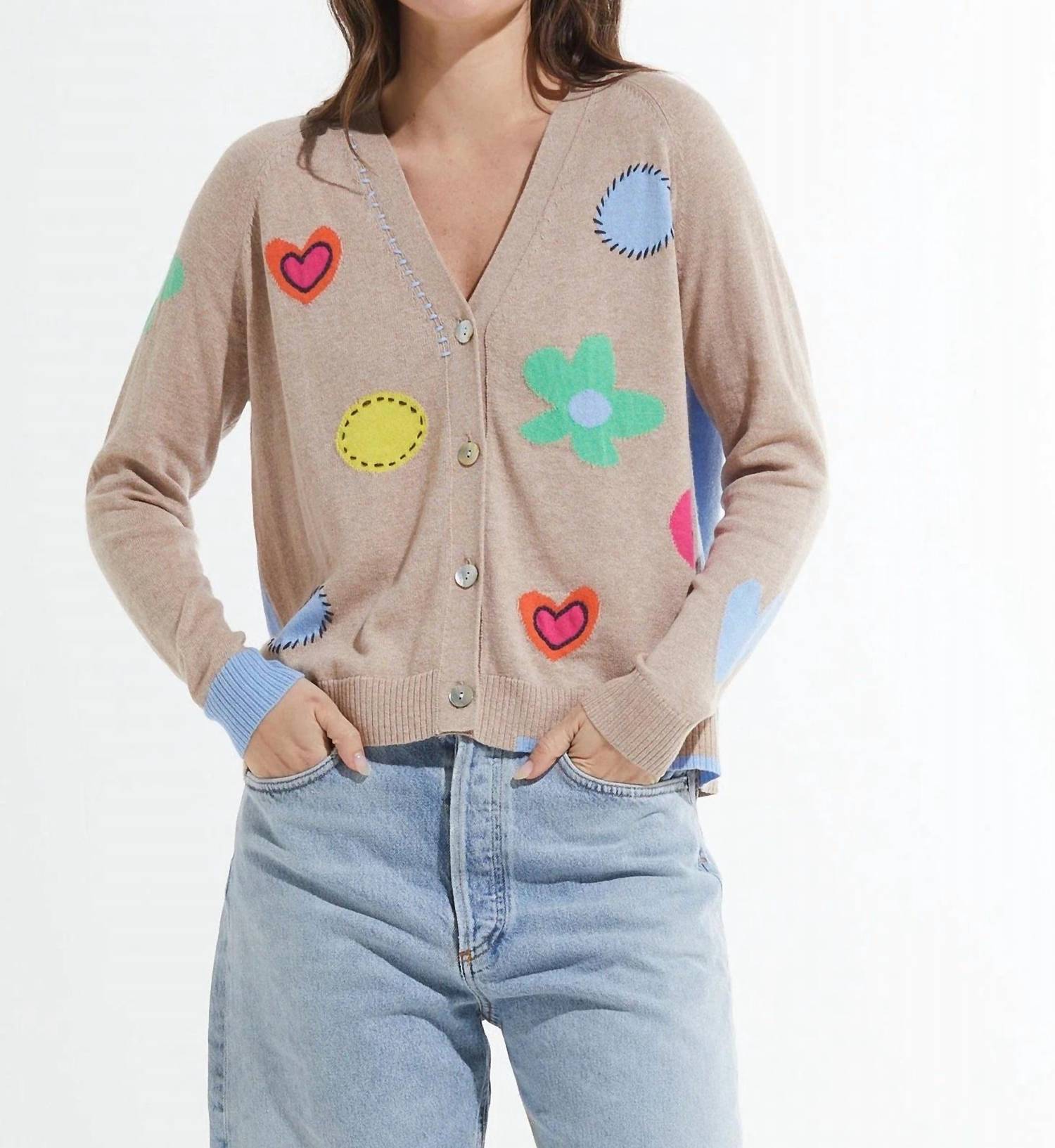 Zaket & Plover - Flowers & Spots Cardigan