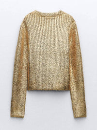 Sundayup - Ribbed Long Sleeve Sweater