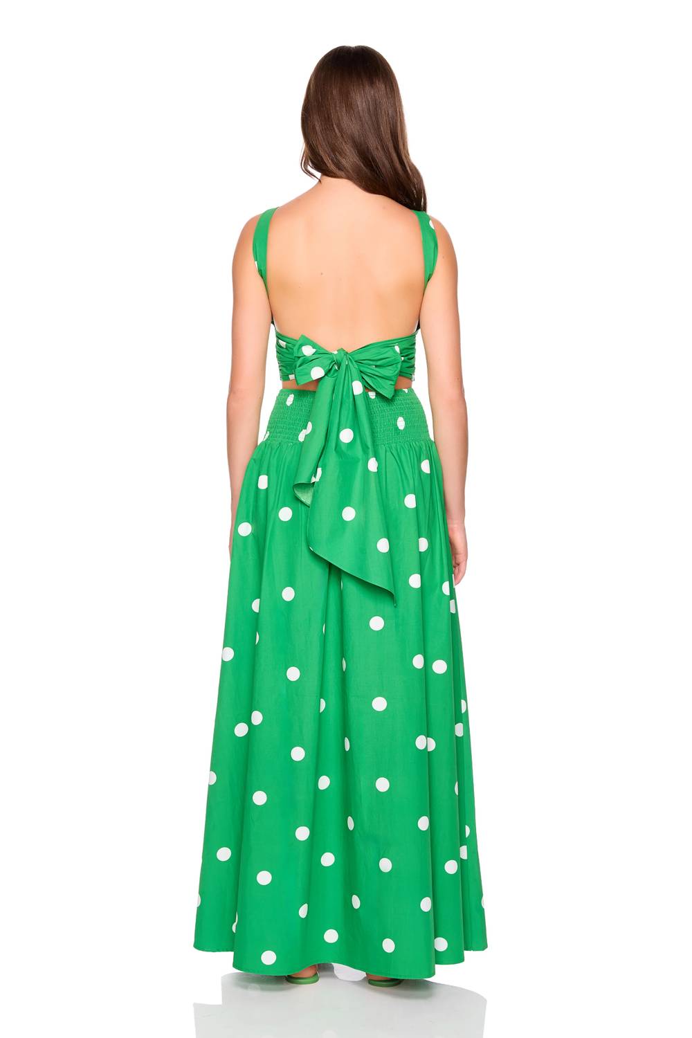 Susana Monaco - POPLIN POLKA DOT TIE BACK TOP