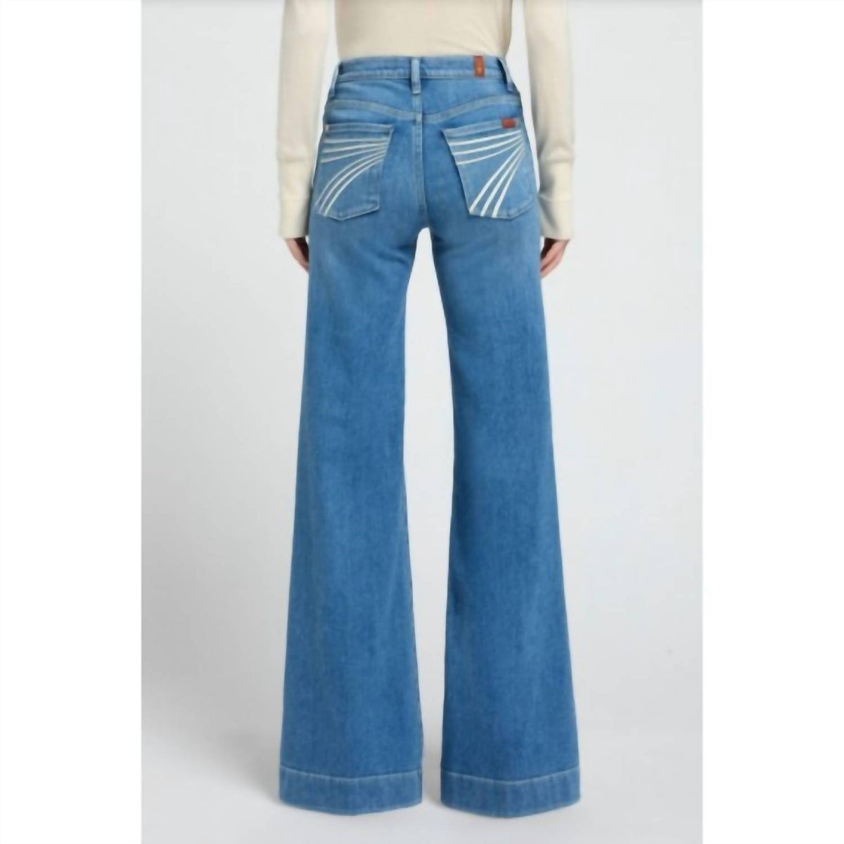7 For All Mankind - Dojo Slim Illusion Mid Rise Wide Jeans