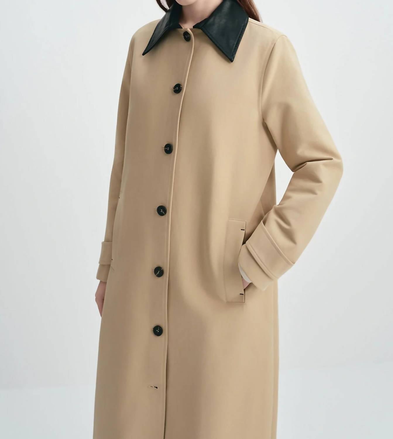 Rue Sophie - Vinni Pu Collar Car Coat