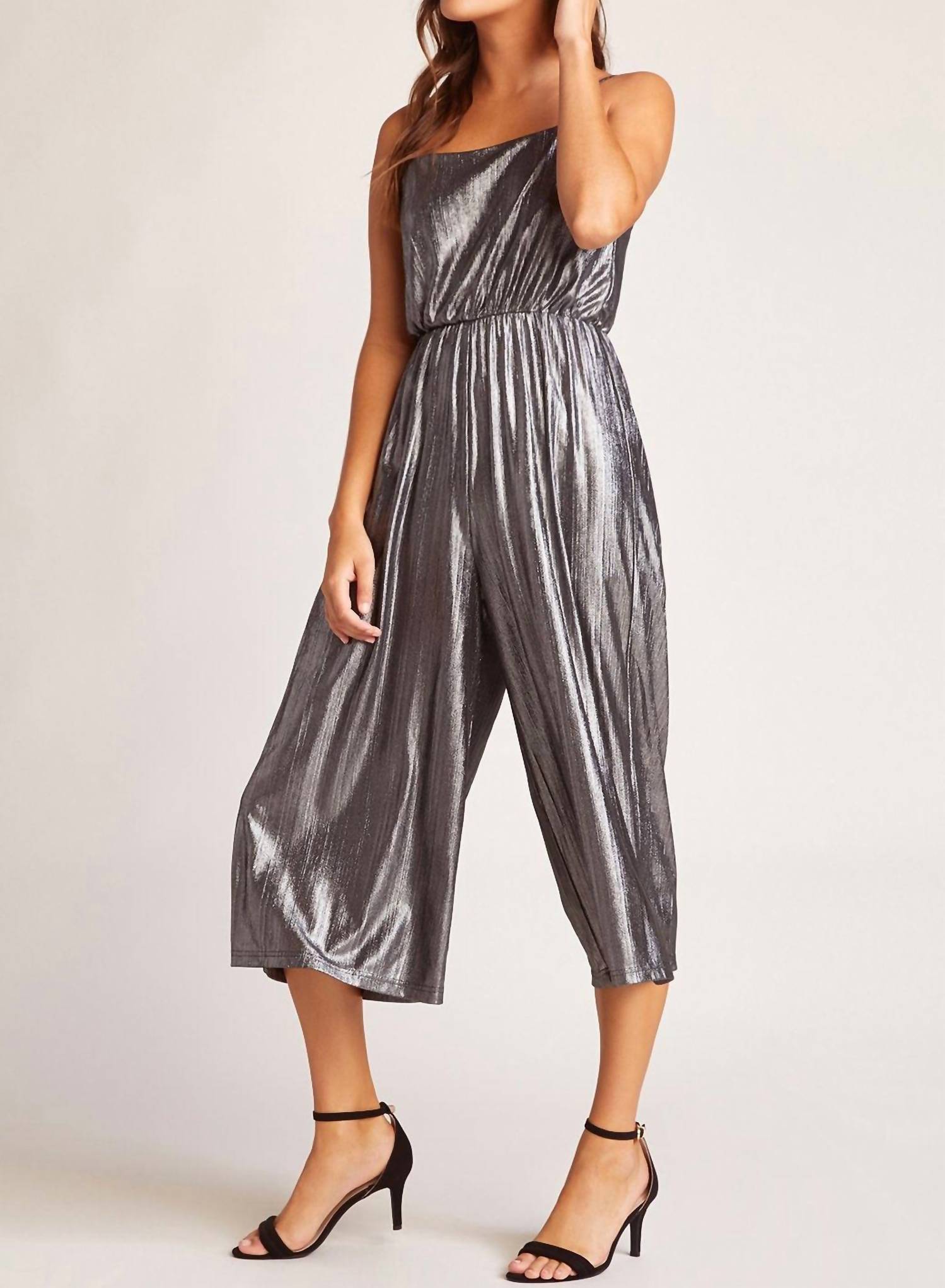 Shine on Metallic Jumpsuit