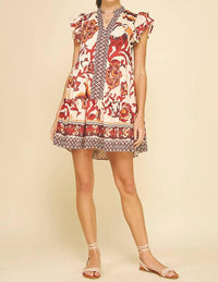Pinch - Contrast Floral Mini Dress