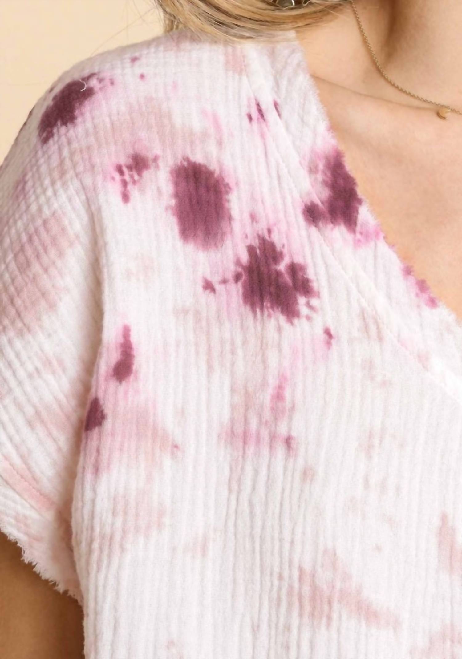 Umgee - Tie Dye Cotton Gauze Top