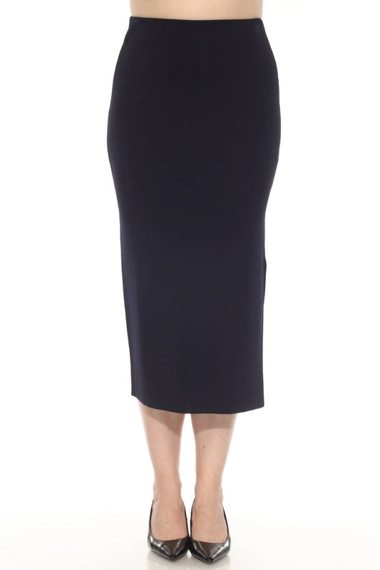 Joseph Ribkoff - High Waist Midi Pencil Skirt
