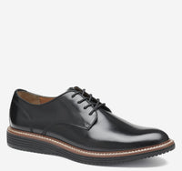 JOHNSTON & MURPHY Men's Upton Dress Plain Toe Oxfords in black full grain - men's shoe