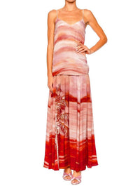 HEMANT & NANDITA Asma Maxi Dress in pink - women's dress