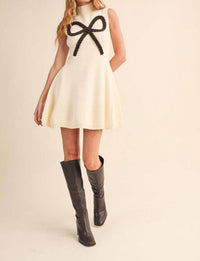 Klesis - Bow On Top Sweater Dress