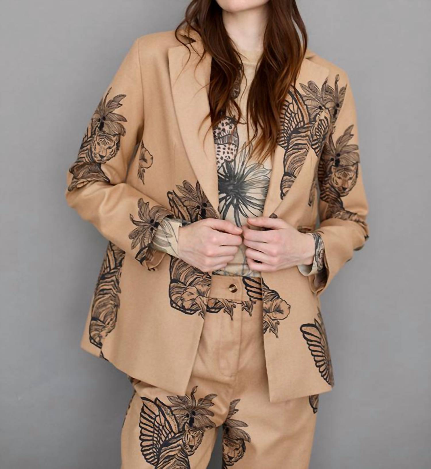 Las Sureñas - Toile De Jouy Wool Blazer