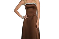 Last Dress - Gilded Simplicity Strapless Prom Gown