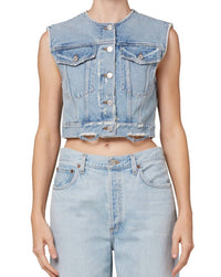 AGOLDE Women's Leo Vest in fray - women's shirt