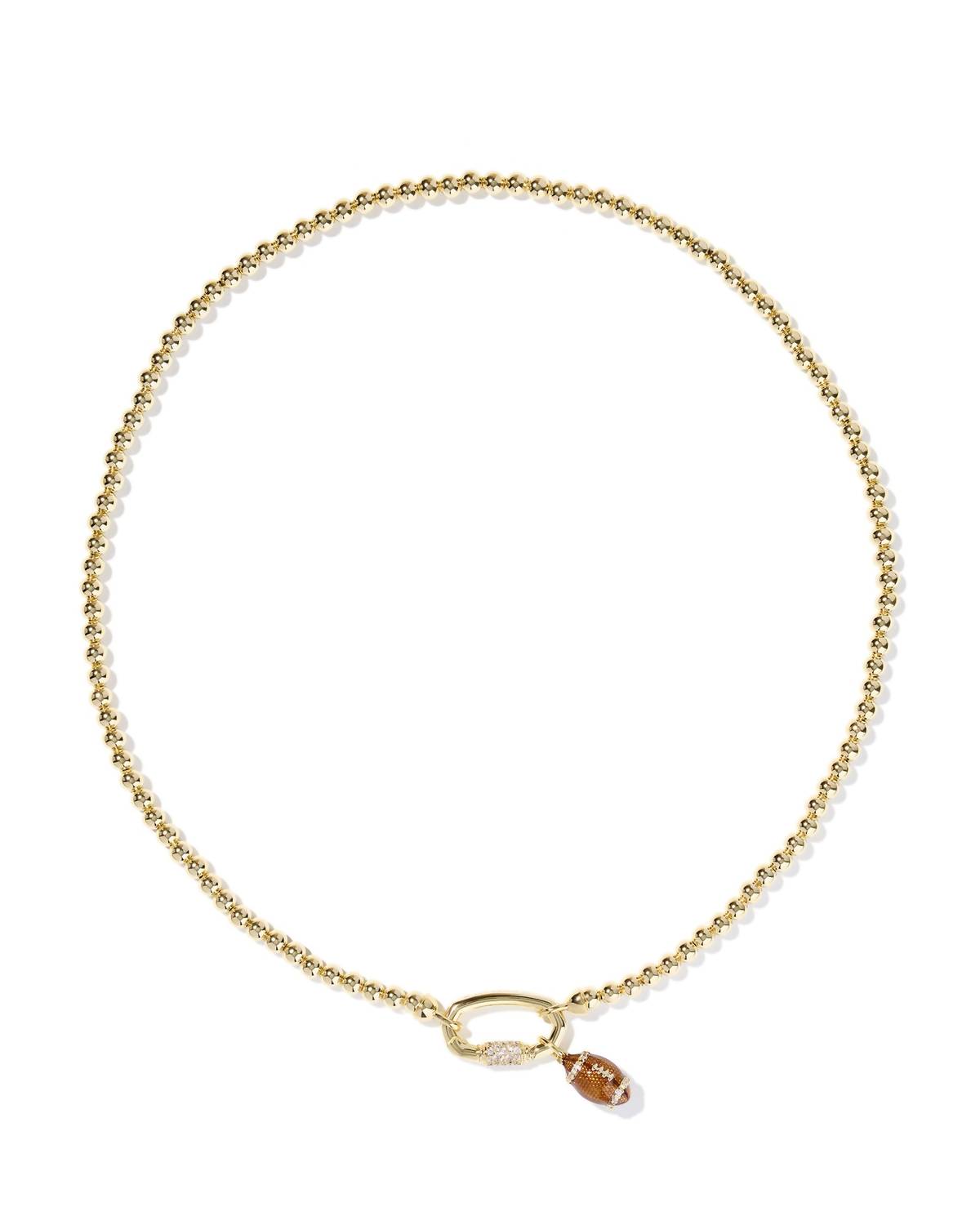Kendra Scott Women's Football Metal Strand Necklace in gold - women's jewelry