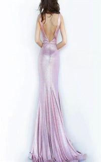 Jovani - Shimmer Metallic Gown