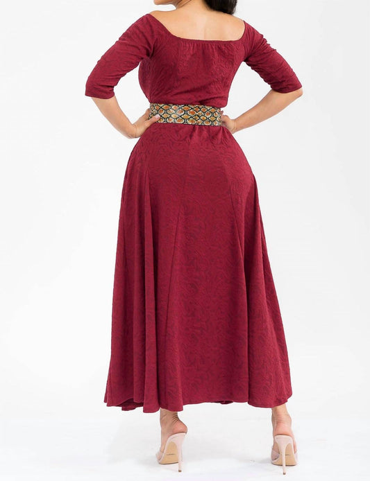 Karen T Design - Off The Shoulder Maxi Dress